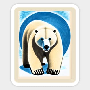 Polar Bear Vortex Sticker